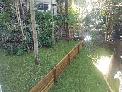 Tiered Retaining with Landscaping 1 Tiered Retaining with Landscaping 1
