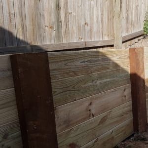 Timber Retaining Wall Timber Retaining Wall
